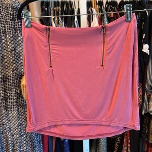 *SALE* POL pink mini skirt with zipper detail